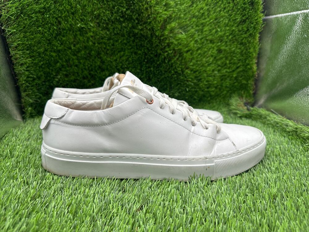 Good Man Brand Edge G917-21 Athletic Sneaker Men's 9 White Nappa Leather Low-Top